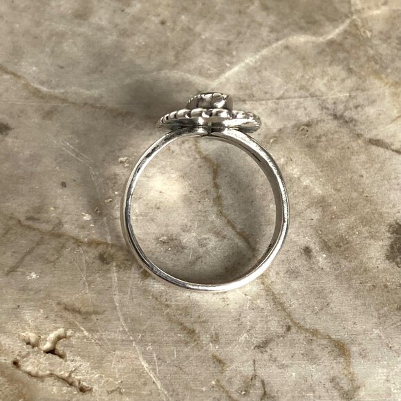 VTG Bell Trading Sterling Silver 925 Southwest Style Green Turquoise Ring 5.25 - Picture 8 of 16